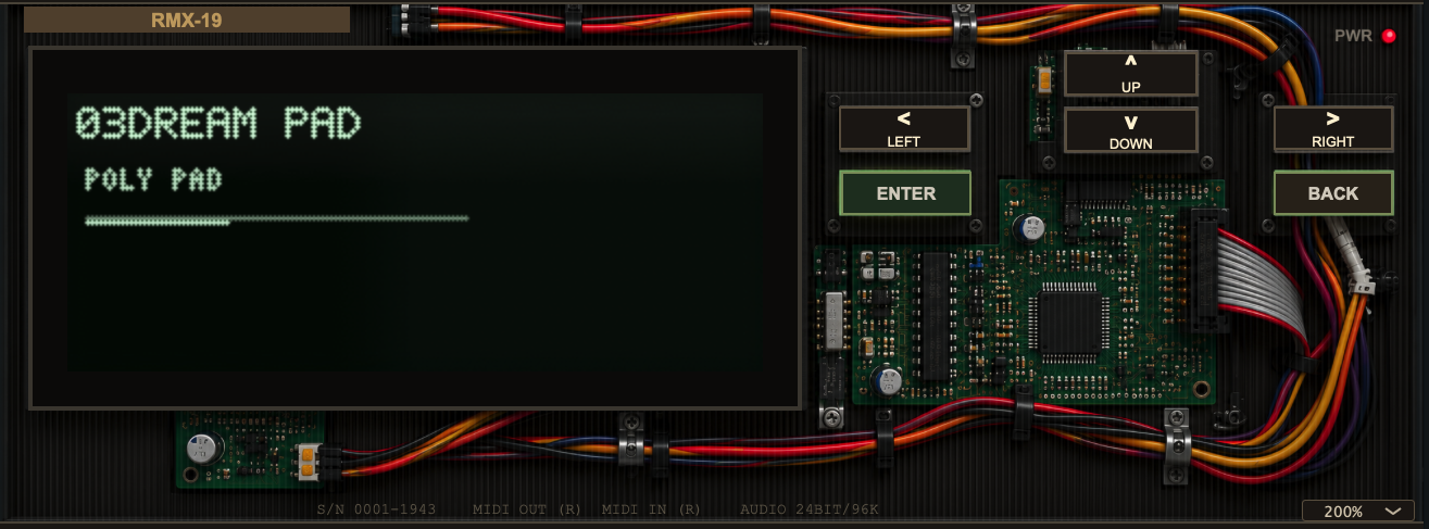 RMX-19 rack module front panel